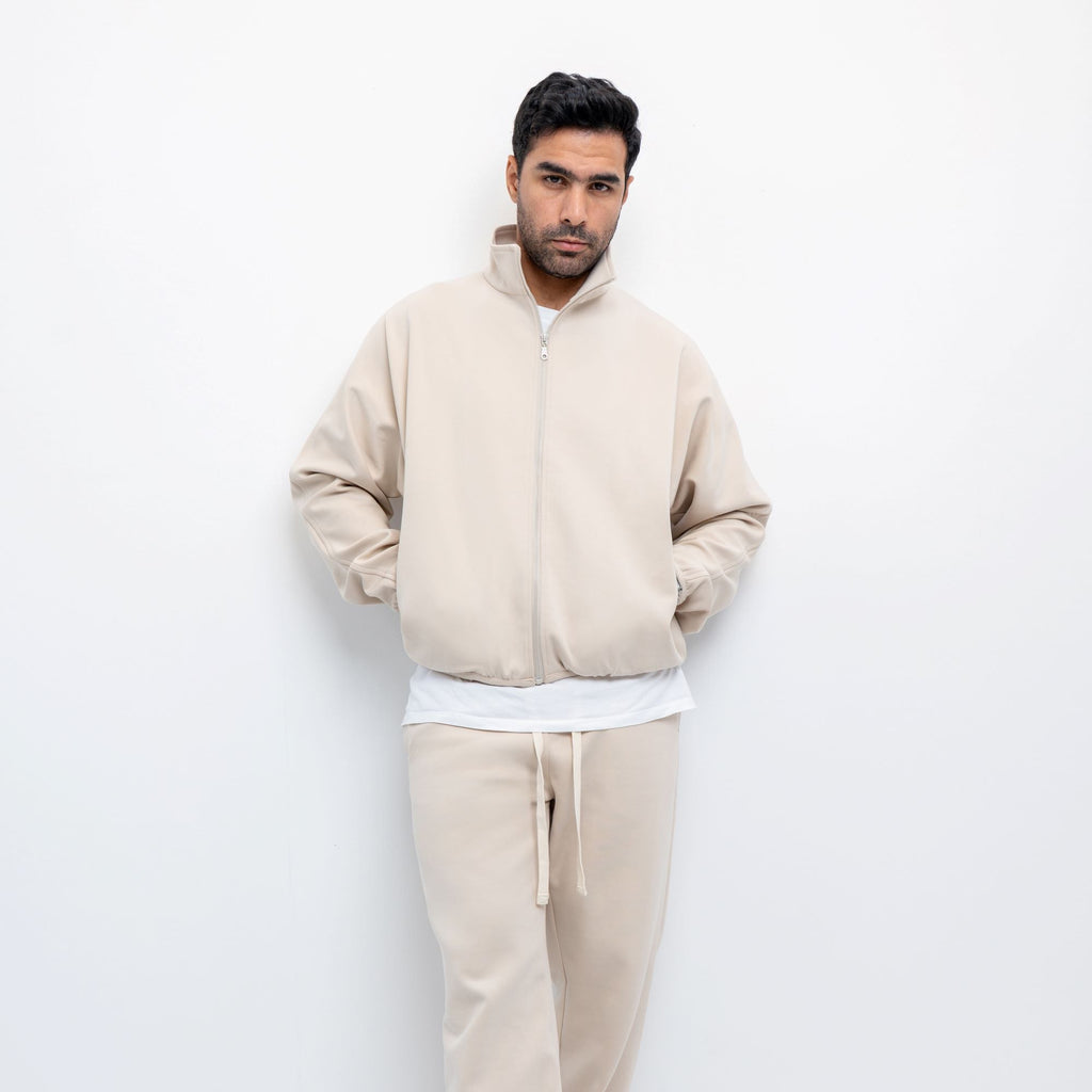 Off White - Cropped Zip-Up Jacket 