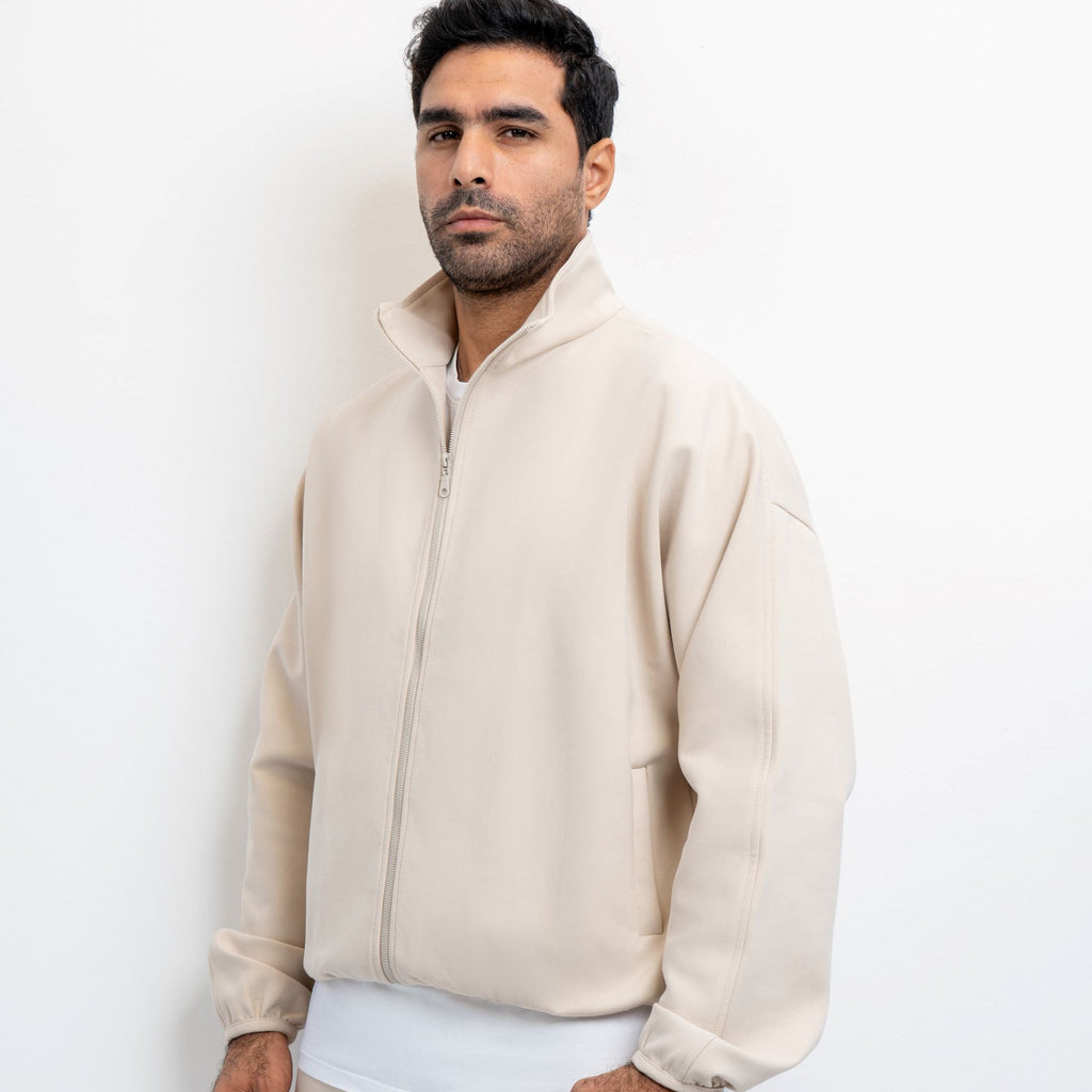 Off White - Cropped Zip-Up Jacket 