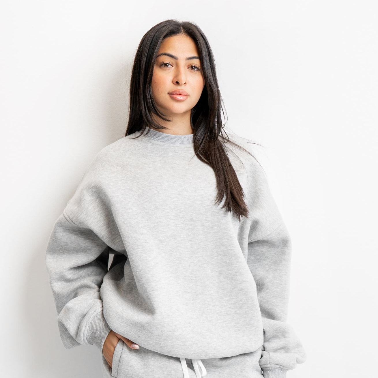 Crew-Neck Oversized Sweatshirt