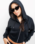 Soft Feel 
Black Zip up Jacket